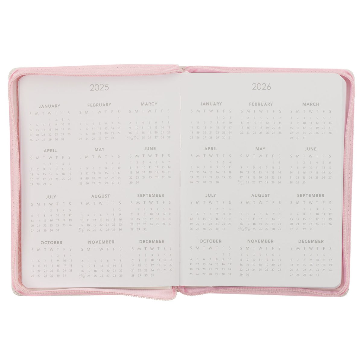 Hope and a Future Pink Faux Leather 2025 Large 18-month Planner for Women - Jeremiah 29:11
