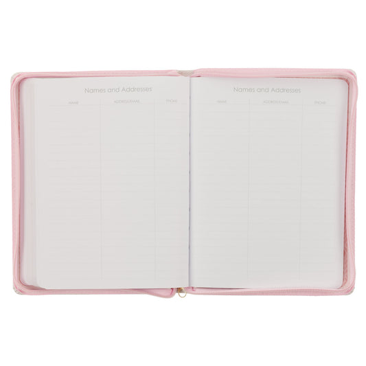 Hope and a Future Pink Faux Leather 2025 Large 18-month Planner for Women - Jeremiah 29:11