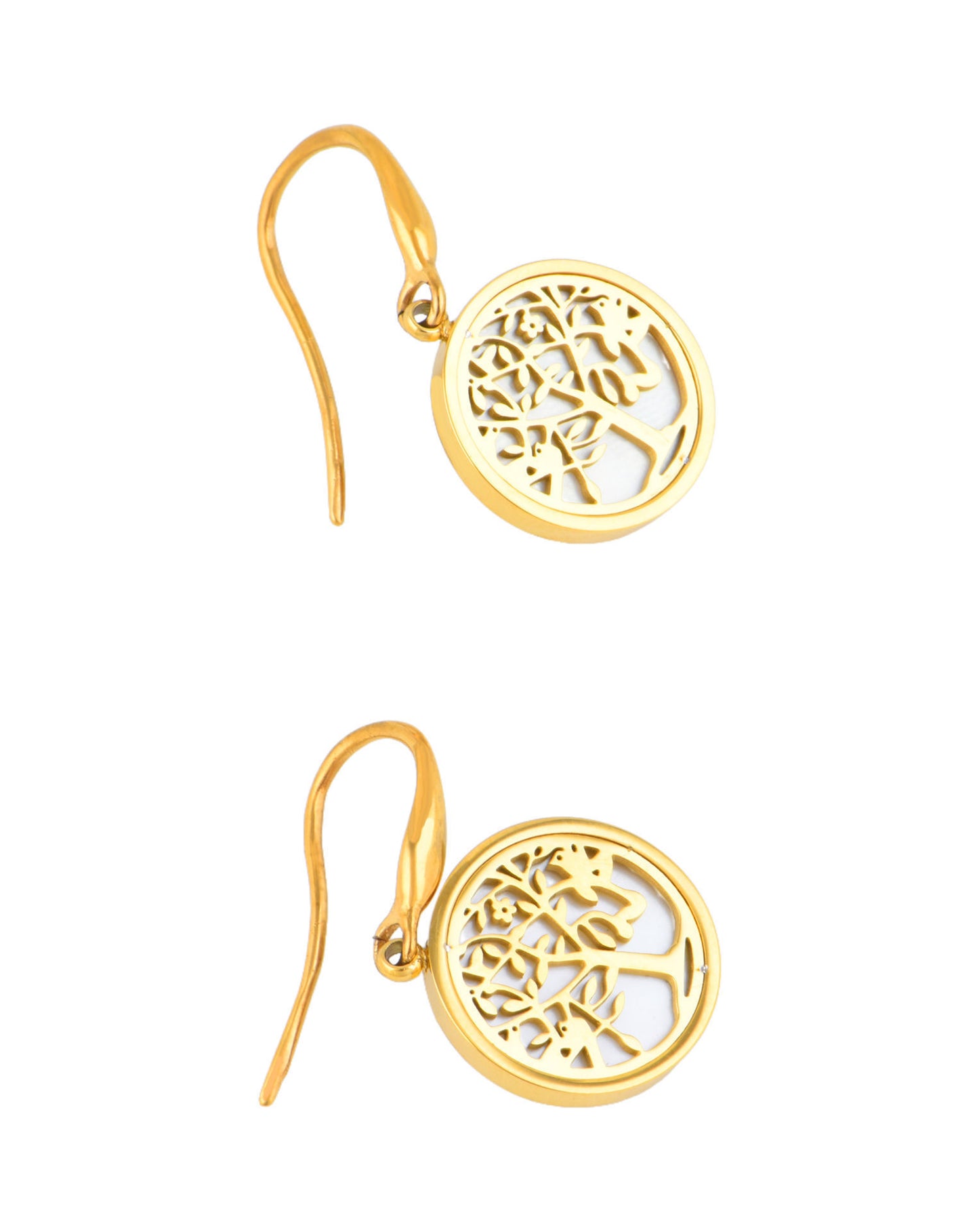 The Pearl of the Tree of life Necklace(Stainless steel) (Gold)