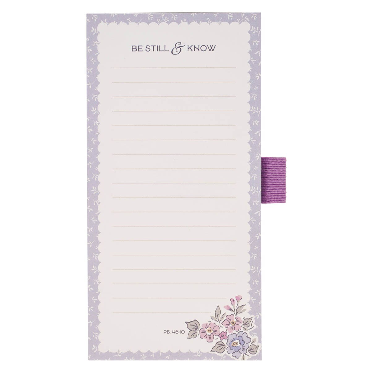 Be Still and Know Purple Trio Magnetic Notepad and Pen Gift Set - Psalm 46:10 - Image 4