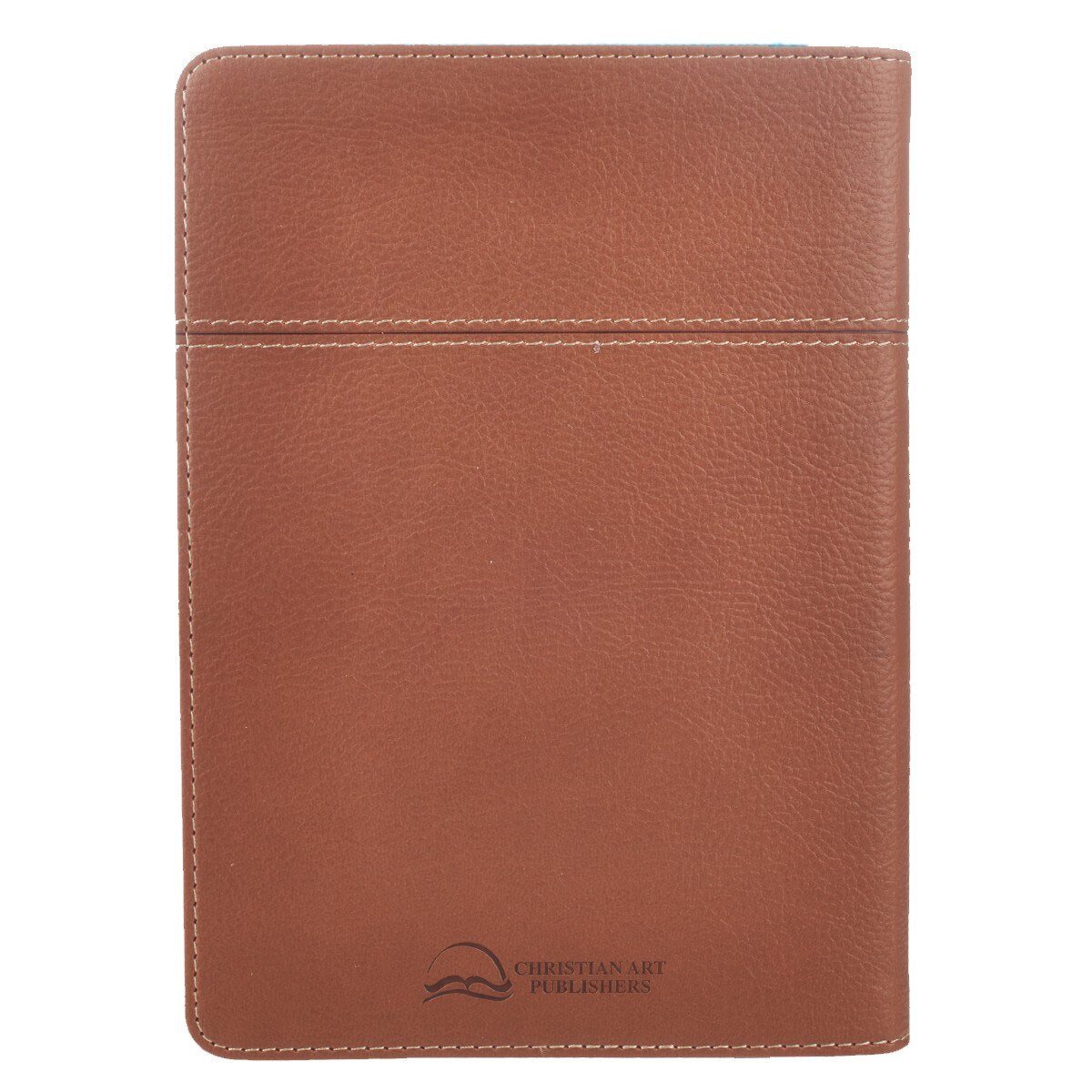 Words of Jesus For Men Saddle Tan Faux Leather Devotional - Image 2