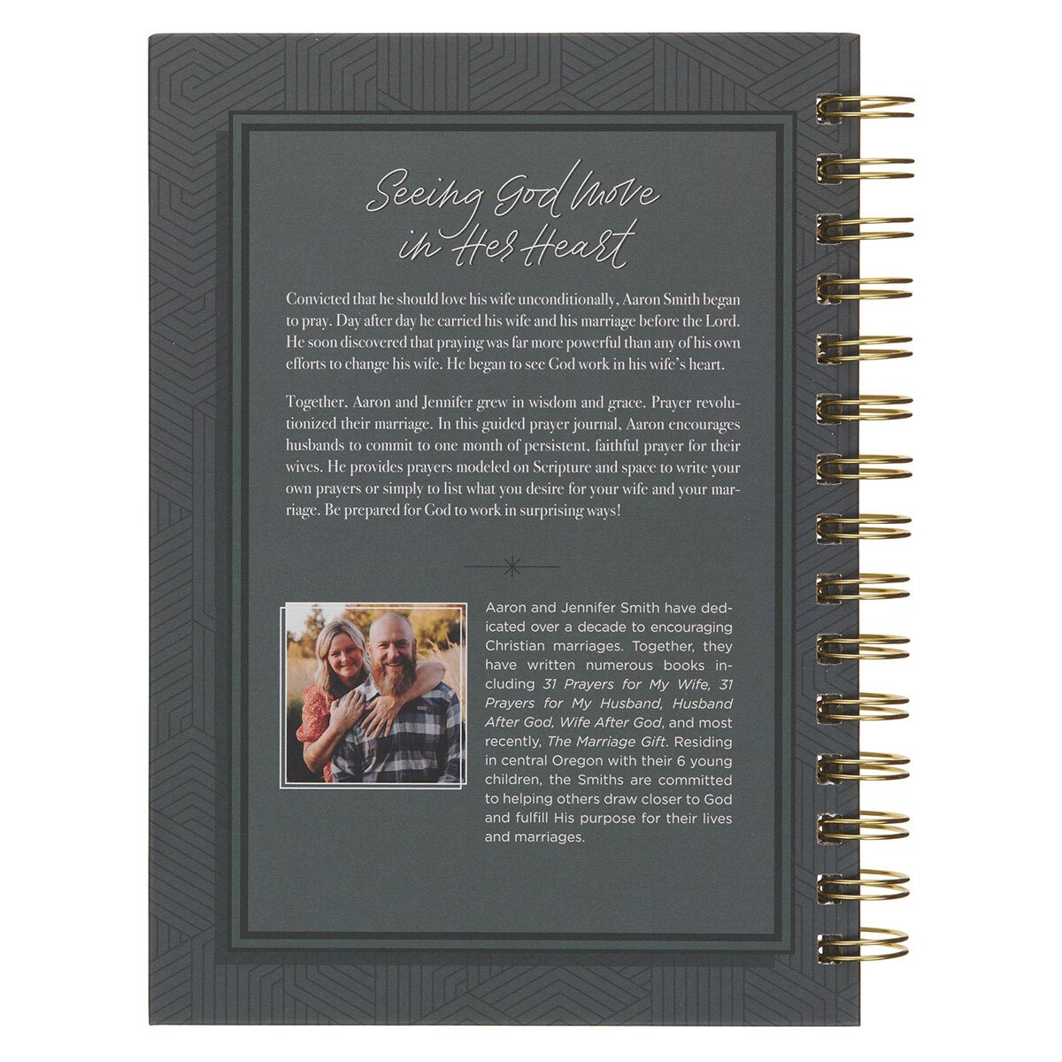 31 Prayers for My Wife Spiral Hardcover Prayer Journal for Husbands
