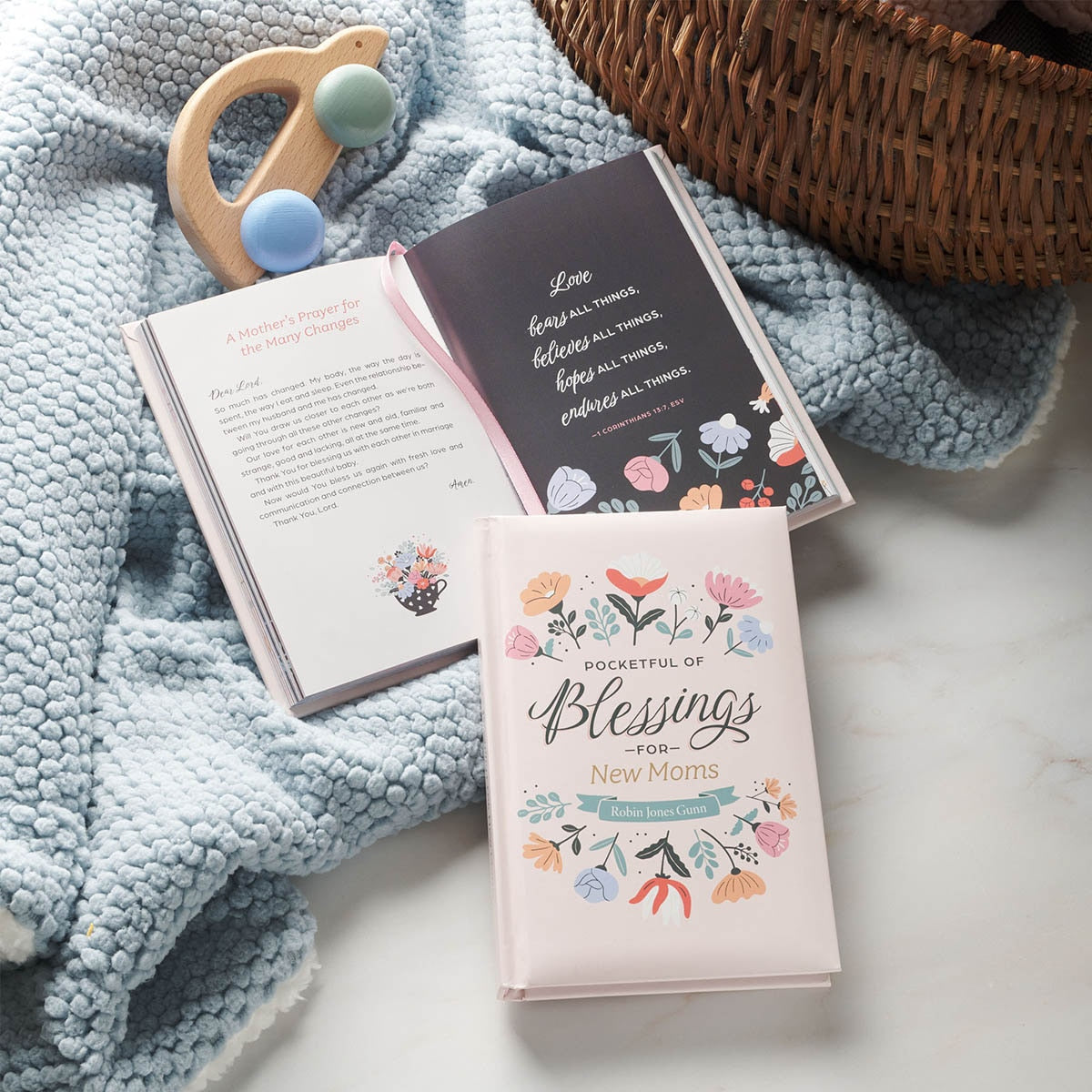 Pocketful of Blessings for New Moms Pink Hardcover Gift Book - Image 5