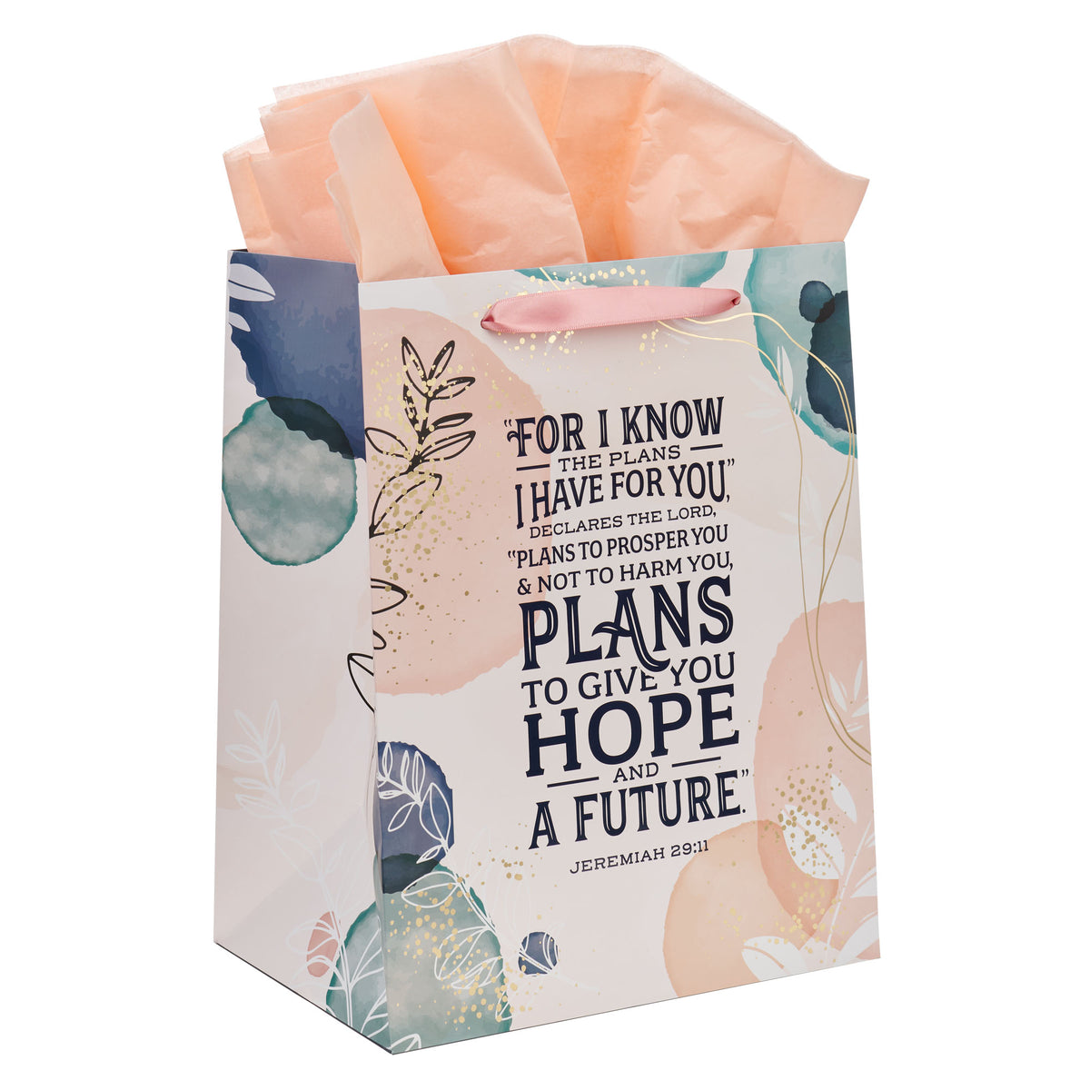Gift Bag w/ Card LG Portrait Hope & a Future Jer. 29:11