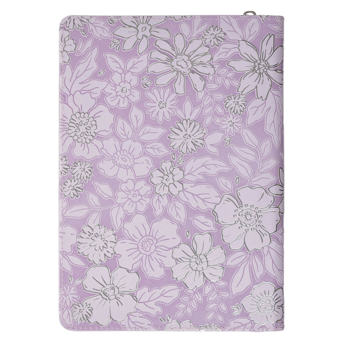 Trust in the Lord Lilac Floral Classic Journal with Zipper Closure - Proverbs 3:5 - Image 2