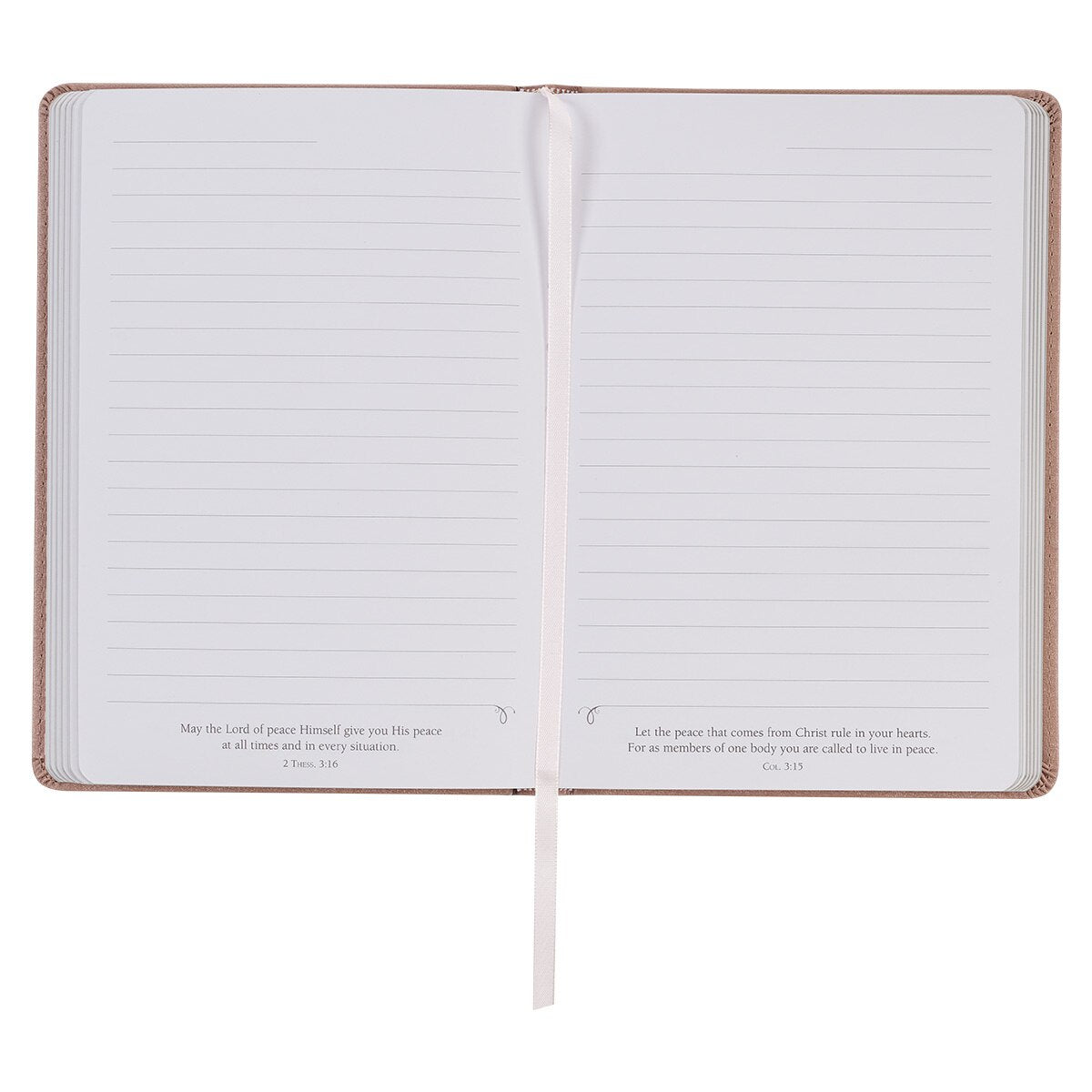 Sufficient Grace Pearlescent Dusty Rose Faux Leather Classic Journal - 2 Corinthians 12:9
