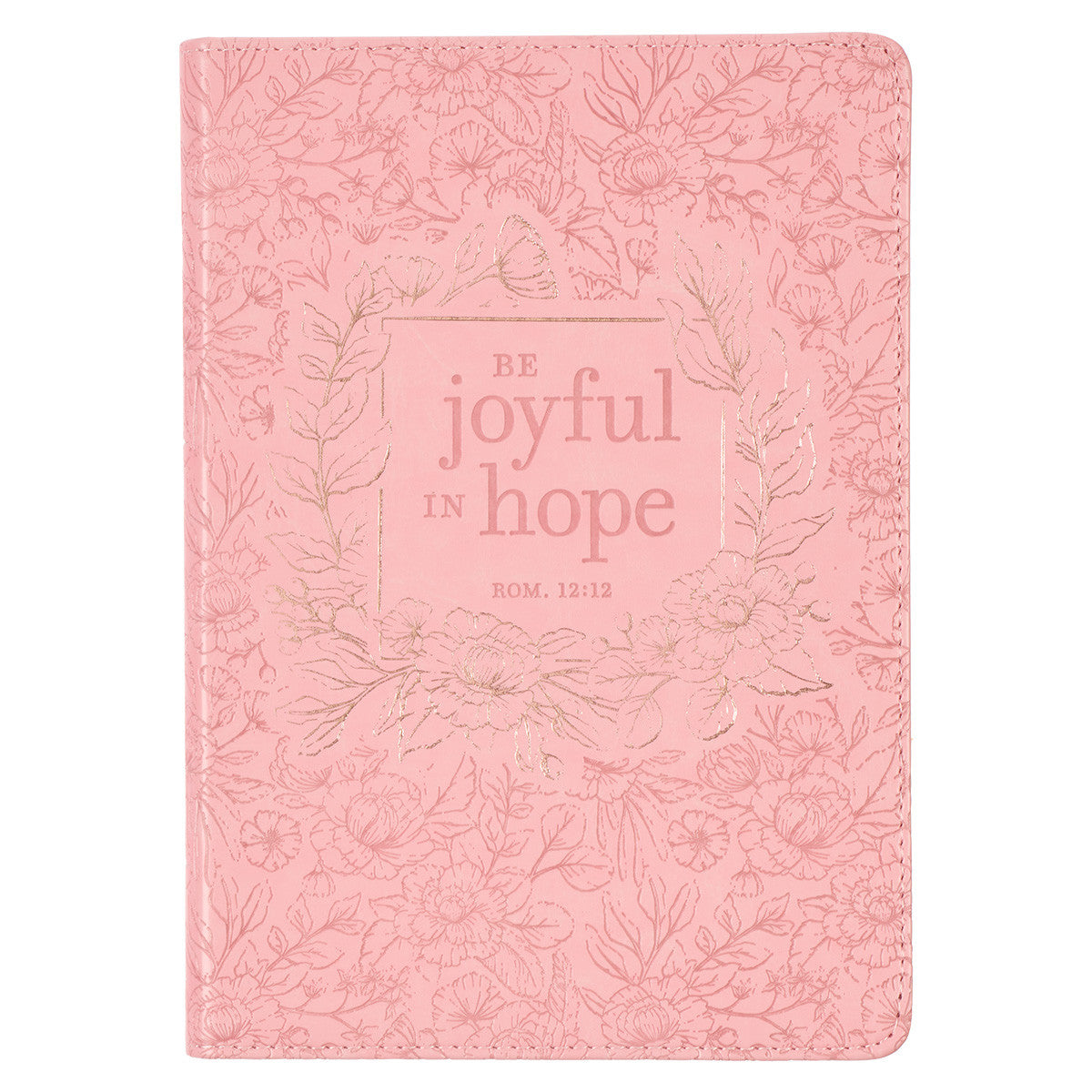 Joyful in Hope Pink Faux Leather Classic Journal