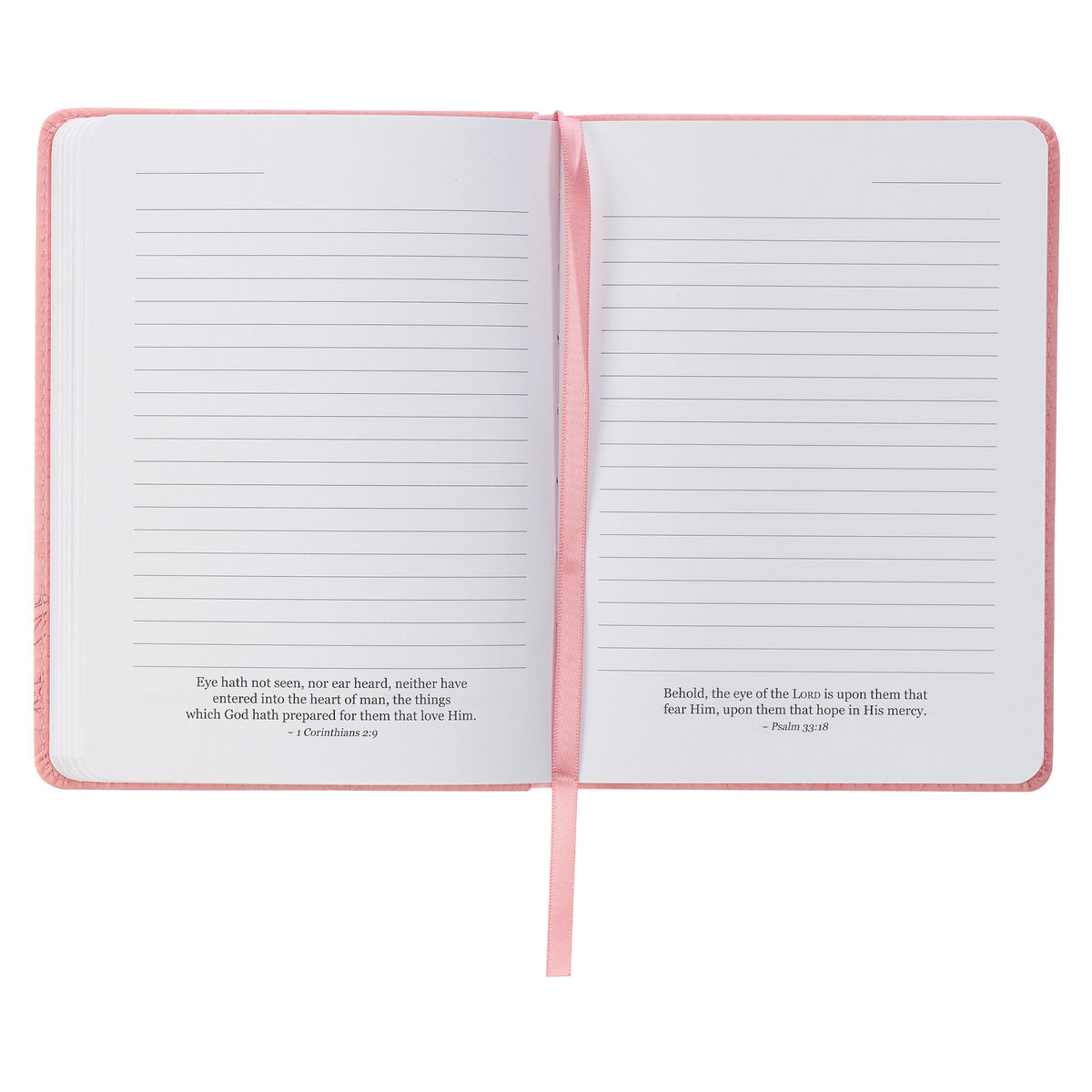 He Restores My Soul Pink Floral Faux Leather Handy-sized Journal - Psalm 23:3 - Image 5