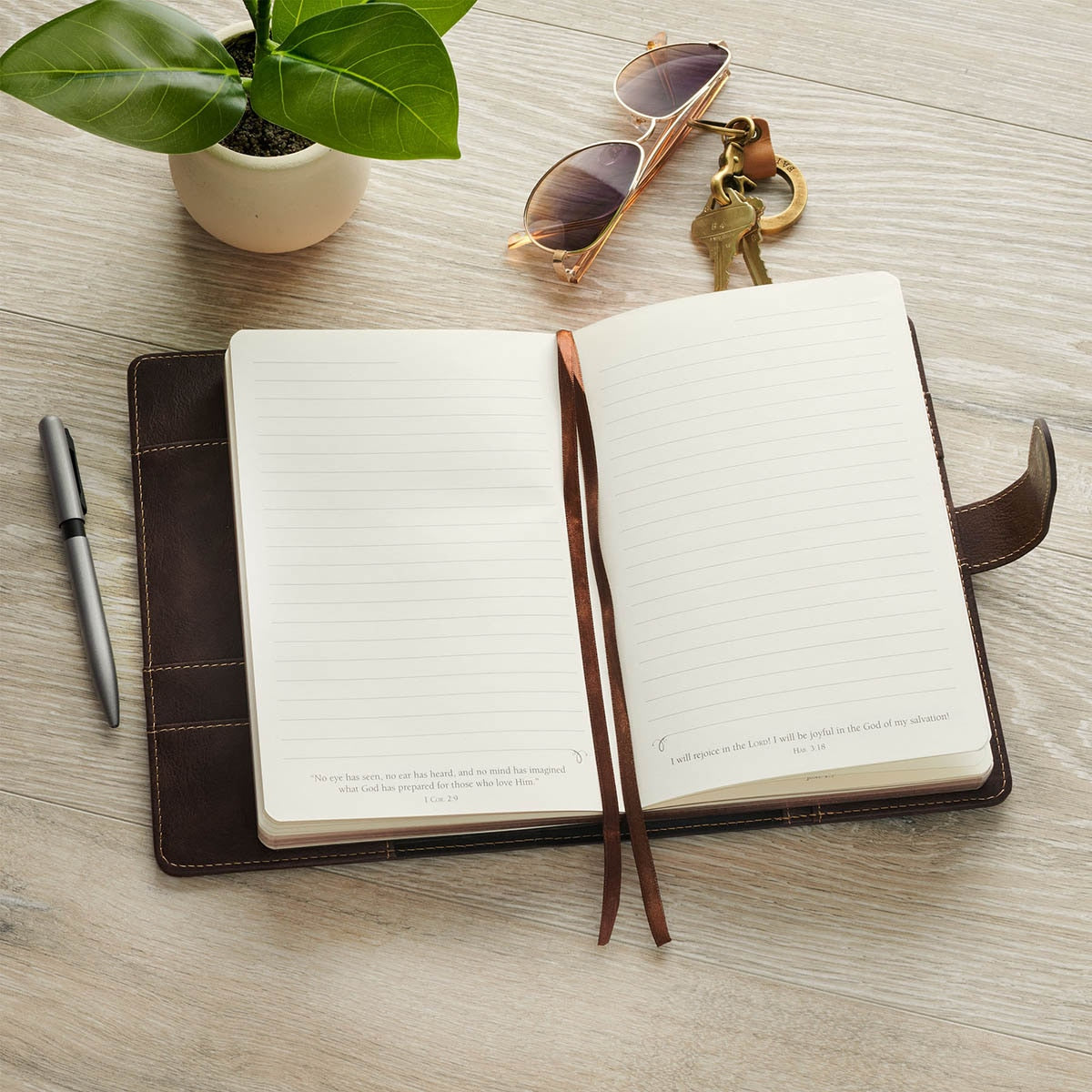 Man of God Espresso Brown Faux Leather Journal Cover with Magnetic Closure - Image 5