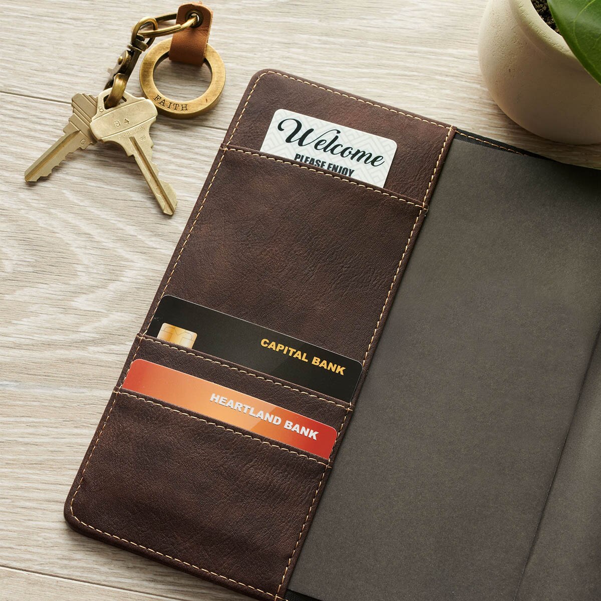 Man of God Espresso Brown Faux Leather Journal Cover with Magnetic Closure - Image 7