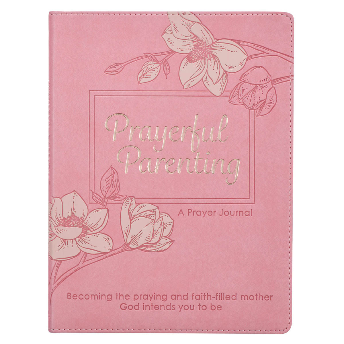 Prayerful Parenting Pink Faux Leather Prompted Prayer Journal