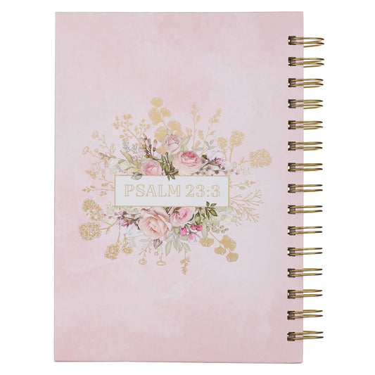 He Gives Me New Strength Large Spiral-bound Journal - Psalm 23:3