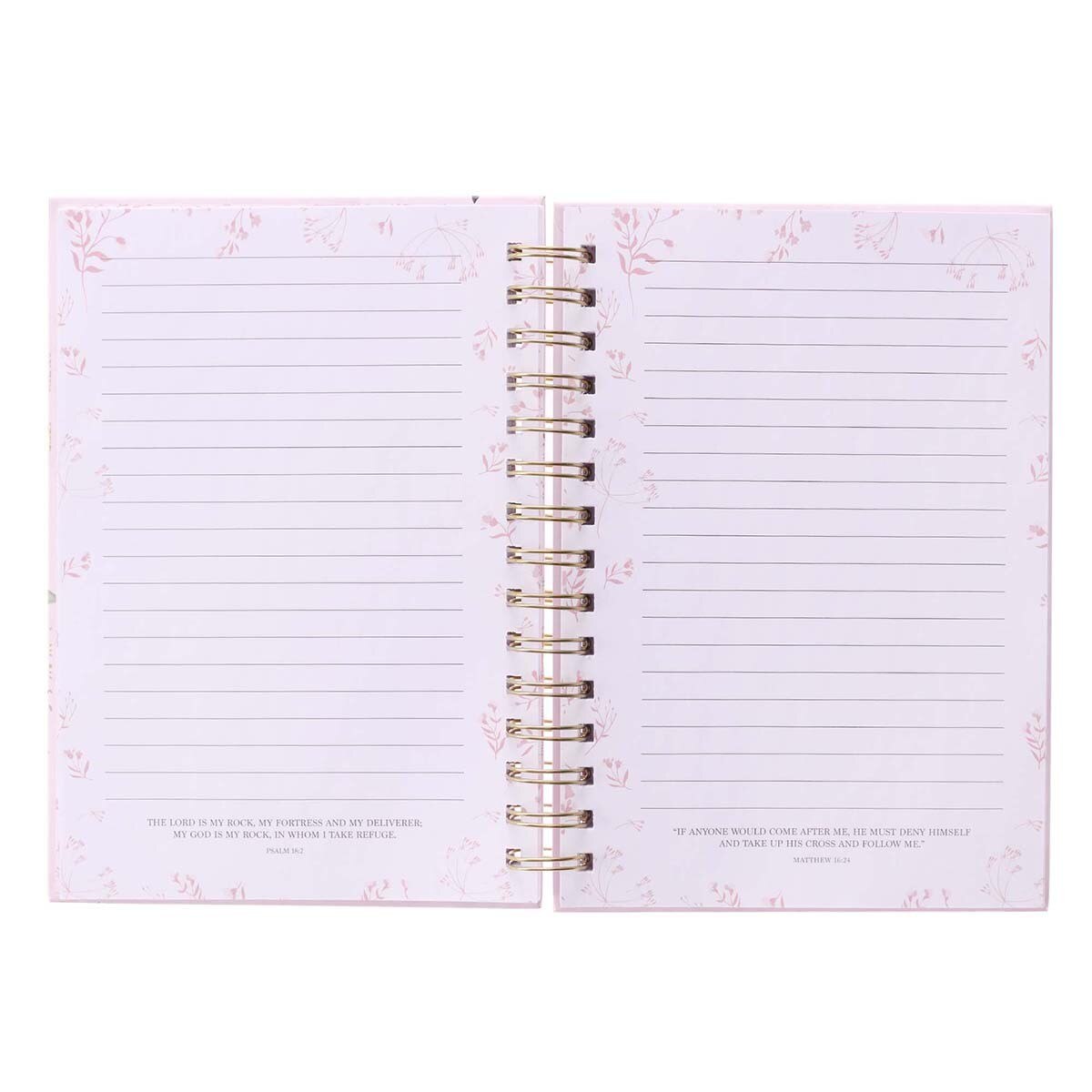 He Gives Me New Strength Large Spiral-bound Journal - Psalm 23:3