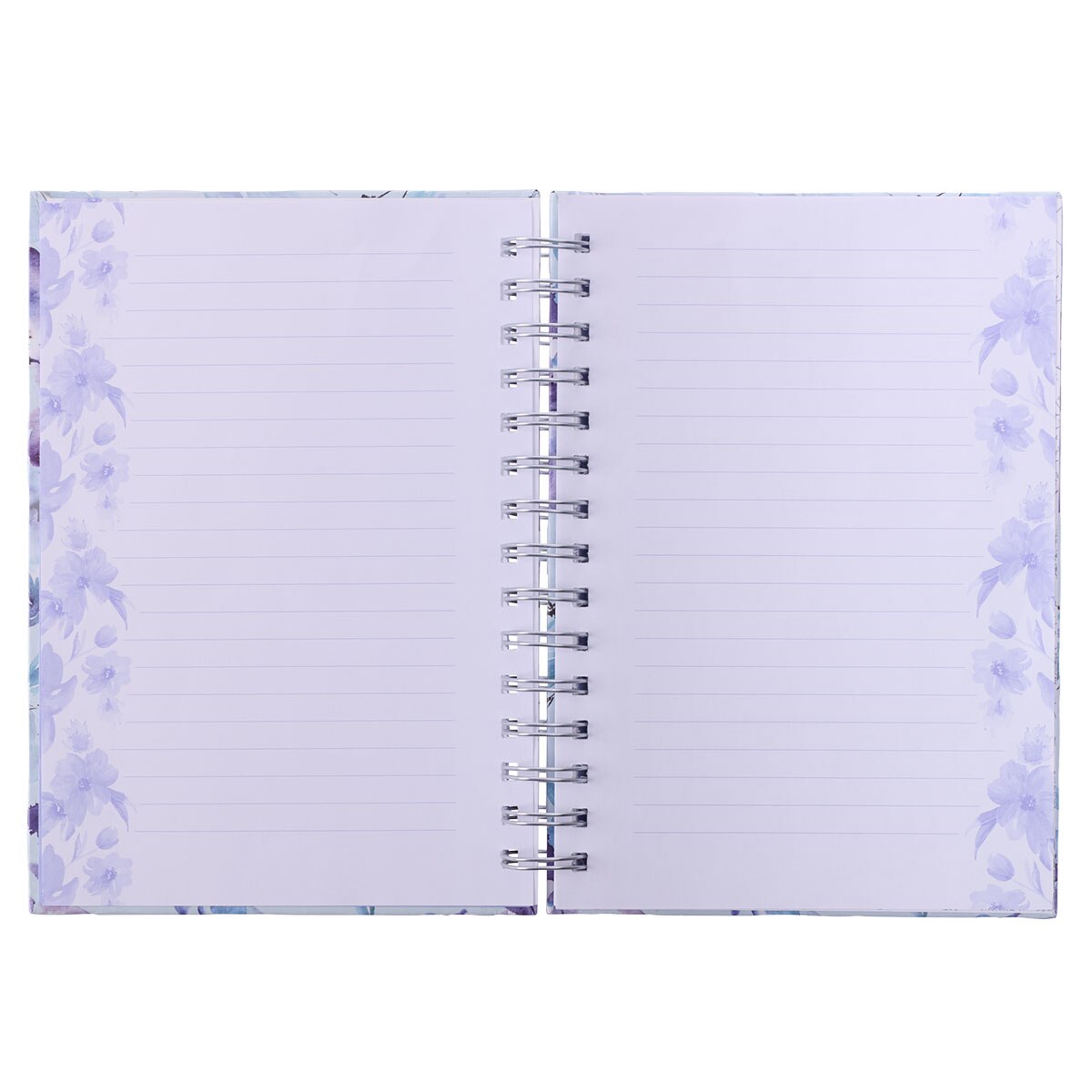 Purple Posies It Is Well With My Soul Large Spiral Journal