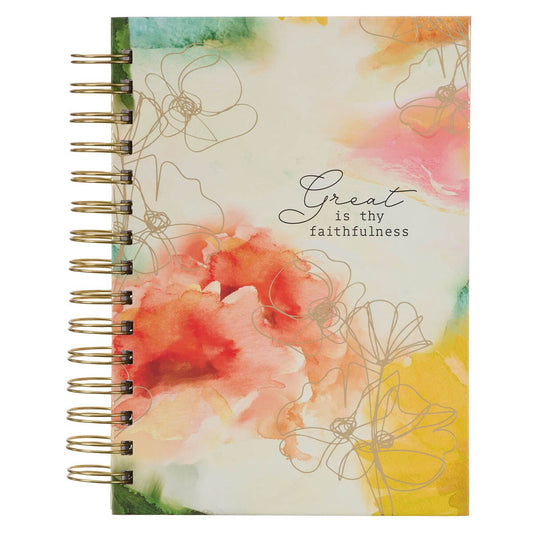 Faithfulness Pastel Meadow Spiral Journal