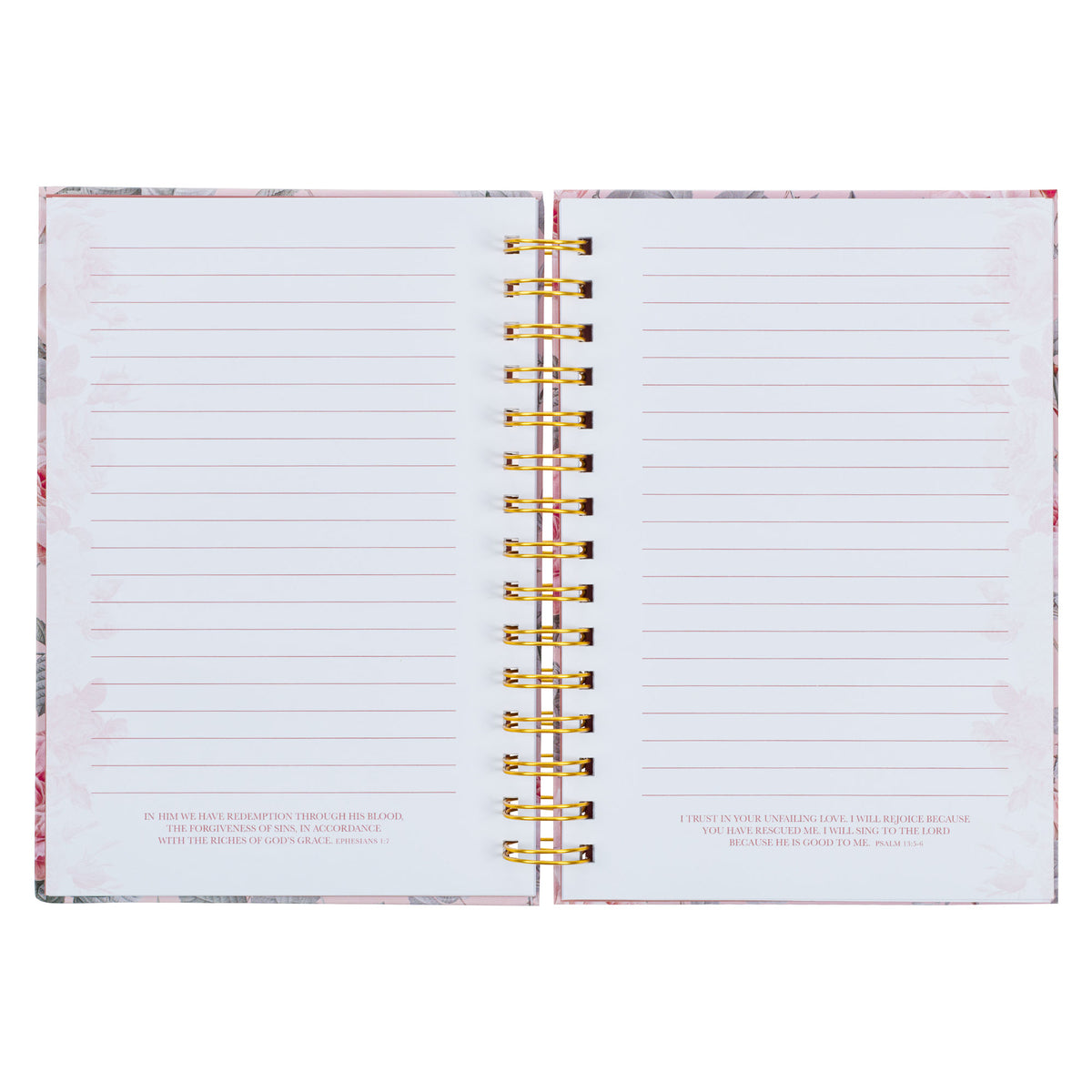 More Precious than Rubies Pink Floral Large Wirebound Journal - Proverbs 31:10