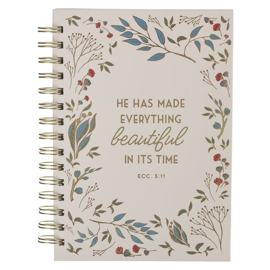 Everything Beautiful in Its Time Wirebound Journal - Ecclesiastes 3:11