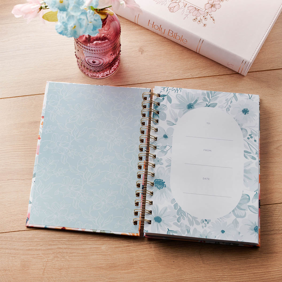 Teachers Plant Seeds Coral Garden Spiral Journal