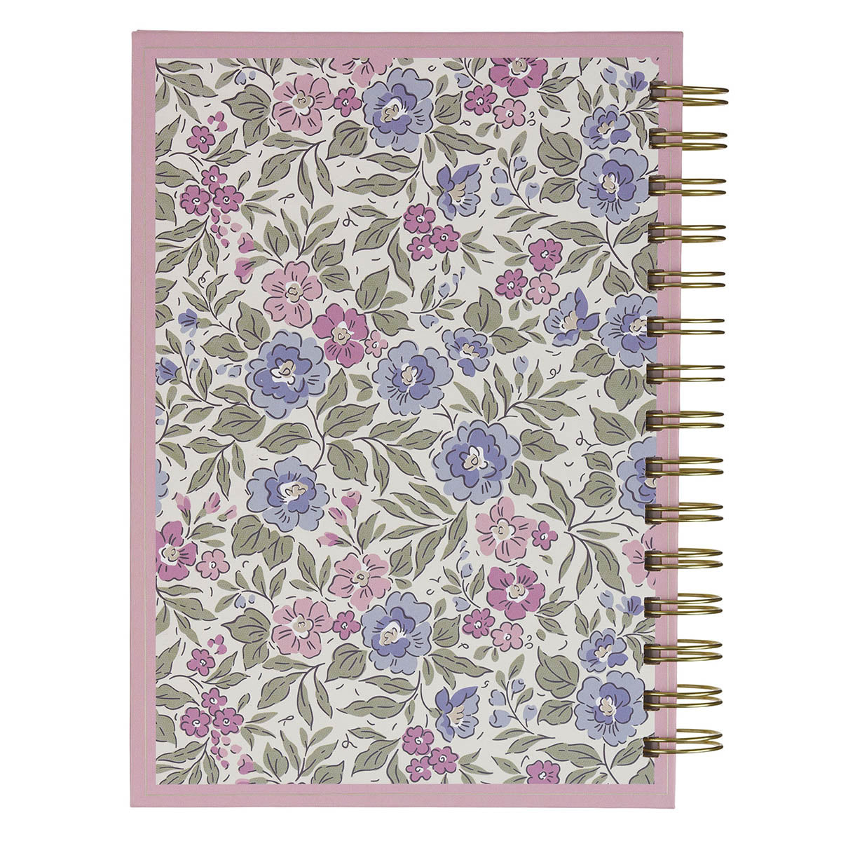 Be Still and Know Purple Floral Spiral Journal - Psalm 46:10 - Image 2