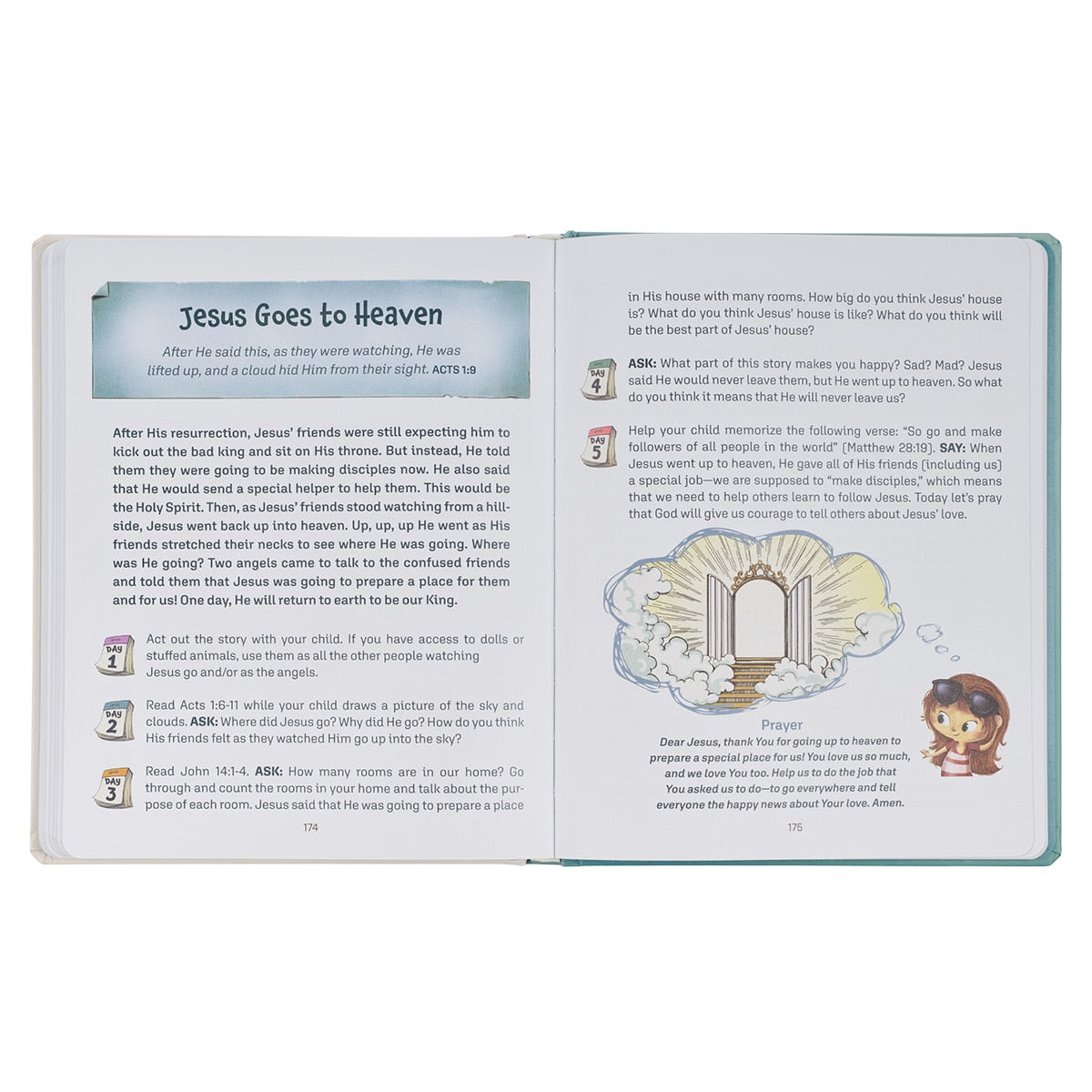 靈修書籍 - My First Devotional Teal Hardcover Devotional Book
