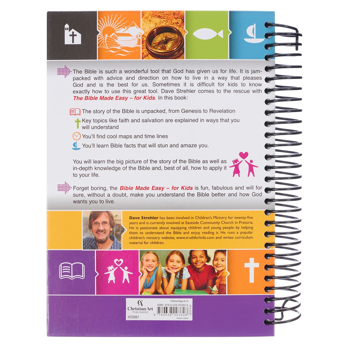 The Bible Made Easy—for Kids Wirebound Edition by Dave Strehler