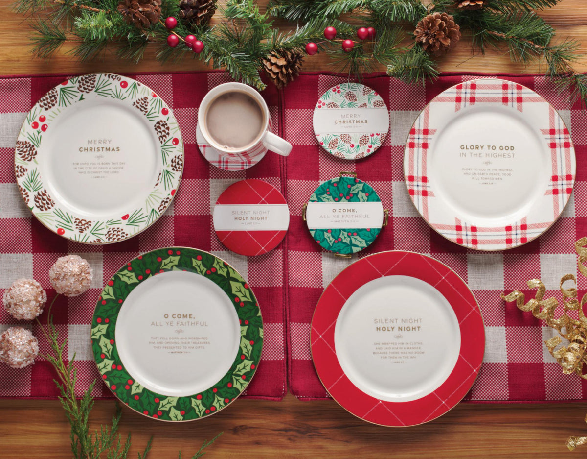 Merry Christmas Ceramic Plate Set (Christmas Special)