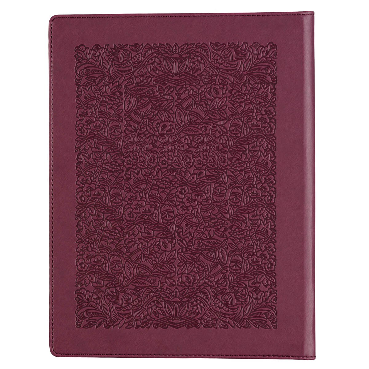 Red Plum Faux Leather Hardcover Large Print King James Version Note-taking Bible - Image 2