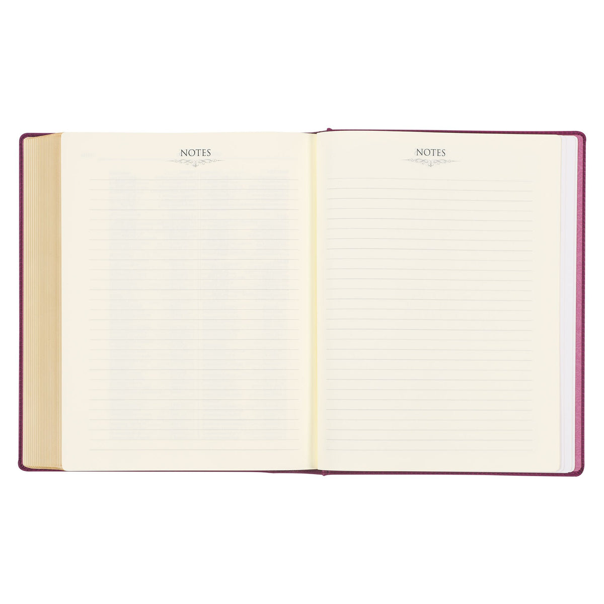 Red Plum Faux Leather Hardcover Large Print King James Version Note-taking Bible - Image 11