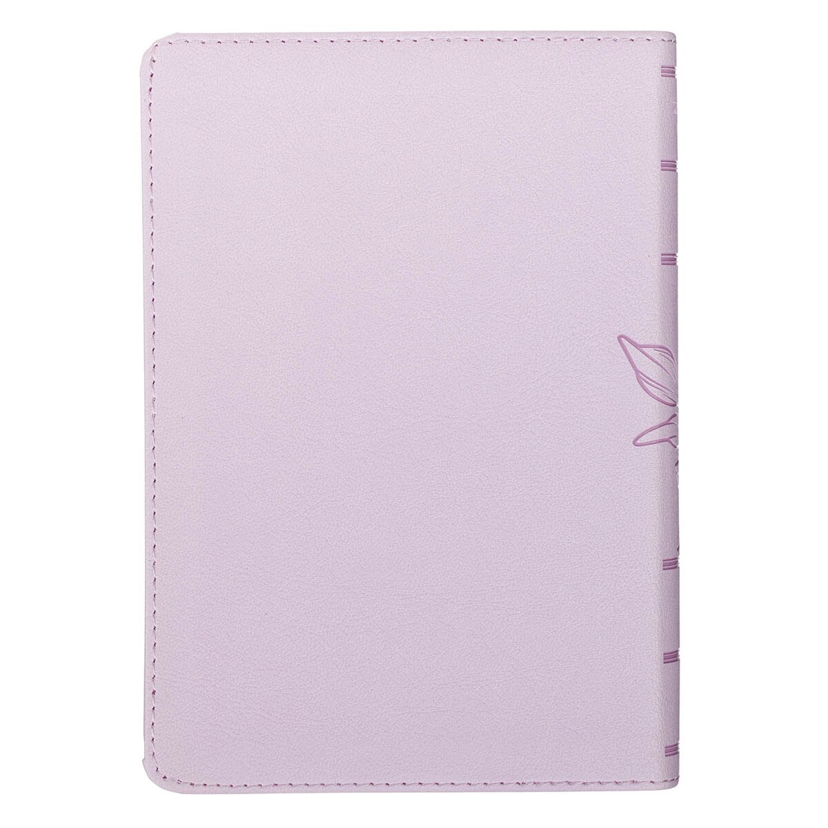 Lavender Bouquet Faux Leather Large Print Compact King James Version Bible - Image 2