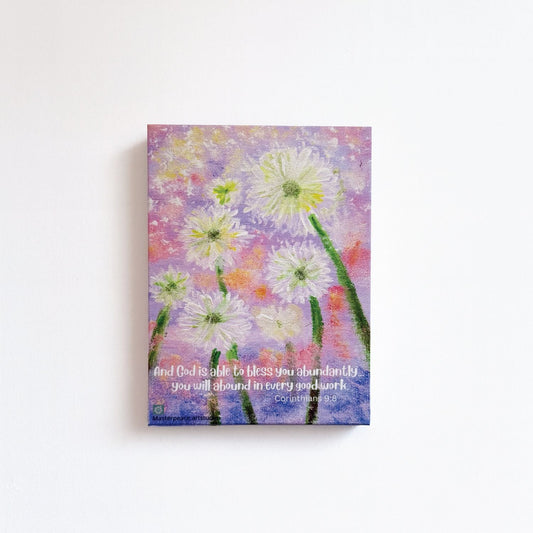 Corinthians 9:8 Canvas Print (Small)