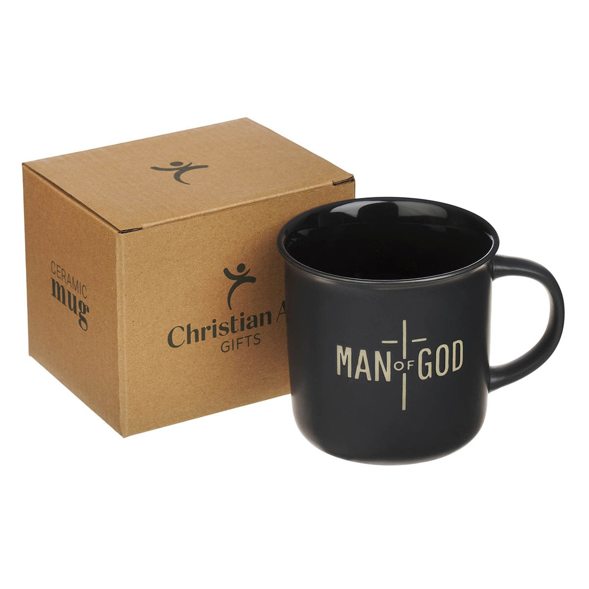 Man of God Matte Black Ceramic Coffee Mug - 1 Timothy 6:11 - Image 3