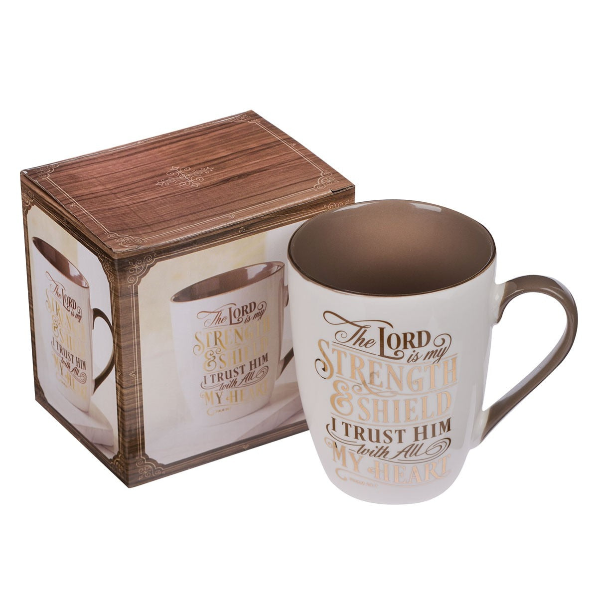 The LORD is My Strength Ceramic Coffee Mug – Psalm 28:7 - Image 3