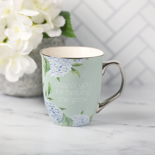 Thank You For Helping Me Grow Ceramic Coffee Mug
