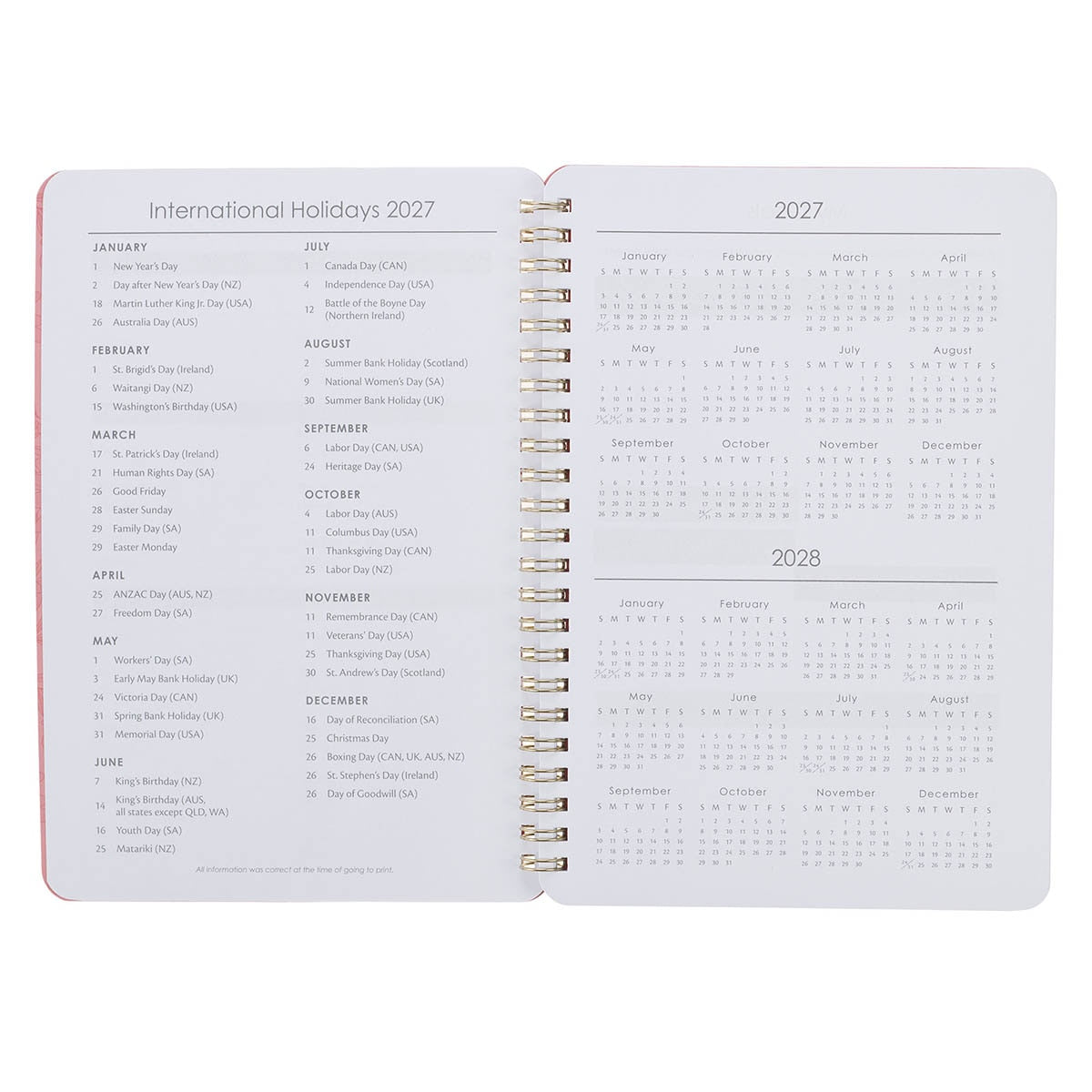 2027 Be Still and Know Spiral Weekly Planner - Psalm 46:10 - Image 5