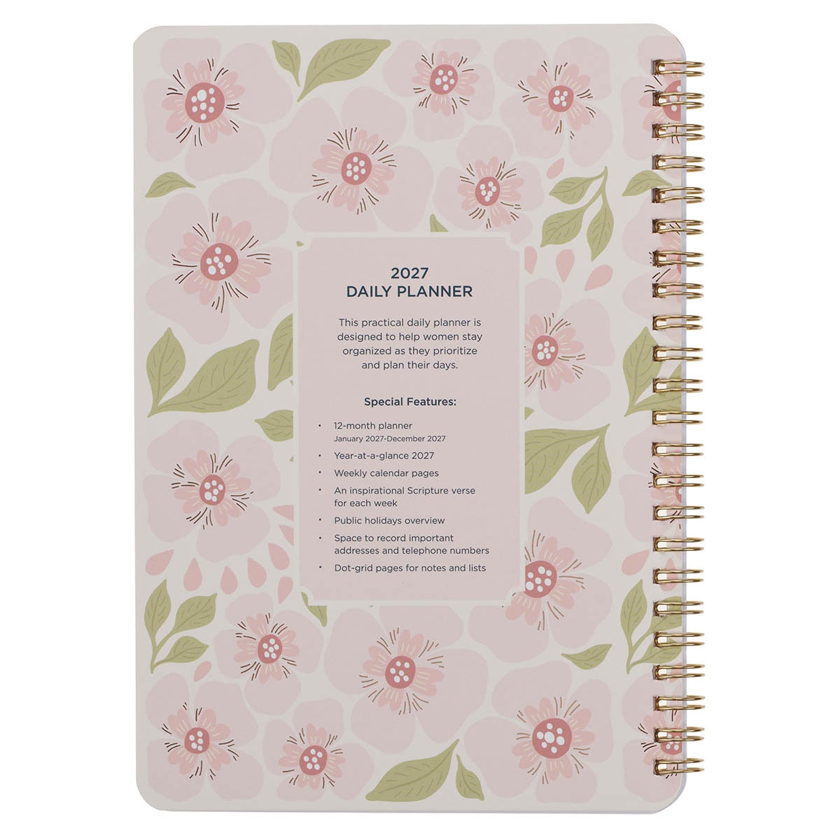 2027 I Know the Plans Spiral Weekly Planner - Jeremiah 29:11 - Image 2