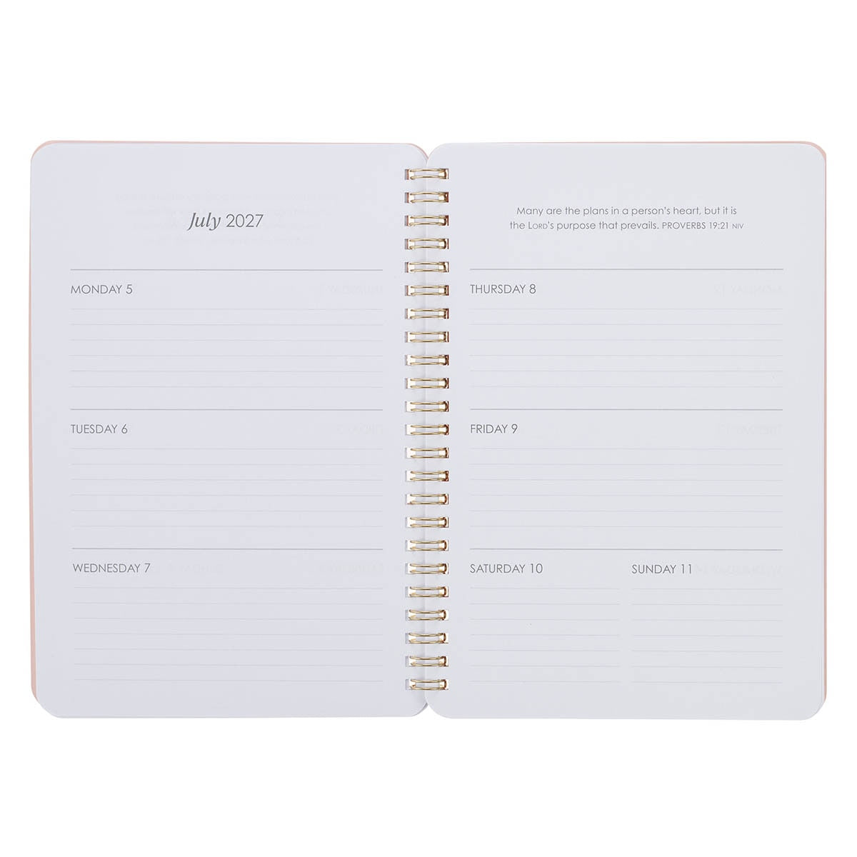 2027 I Know the Plans Spiral Weekly Planner - Jeremiah 29:11 - Image 6