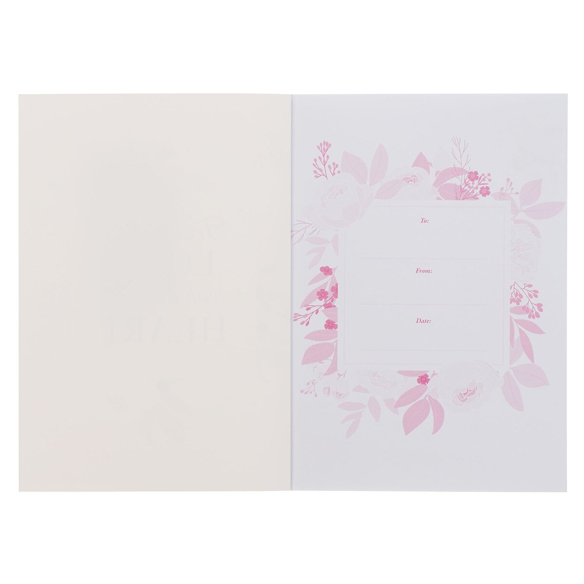 Trust in the Lord Pink Floral Medium Notebook - Proverbs 3:5