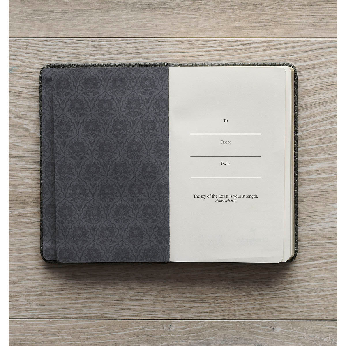 I Know the Plans Graphite Gray Faux Leather Hardcover Notebook with Elastic Closure - Jeremiah 29:11 - Image 4