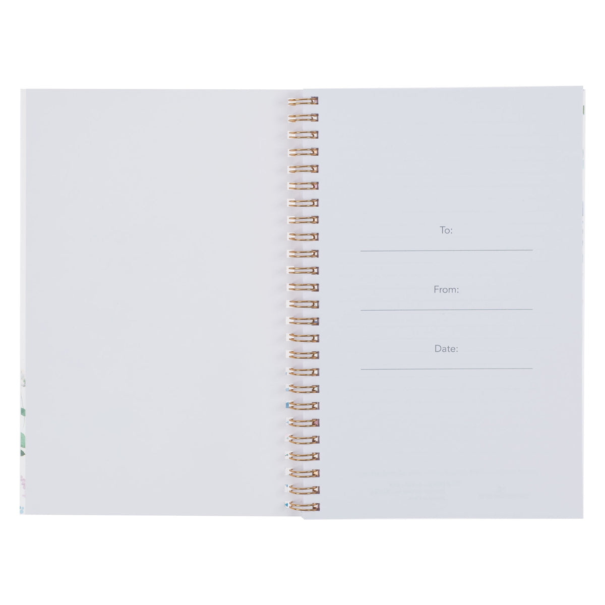 Goodness and Love Wildflower Spiral Notebook - Psalm 23:6