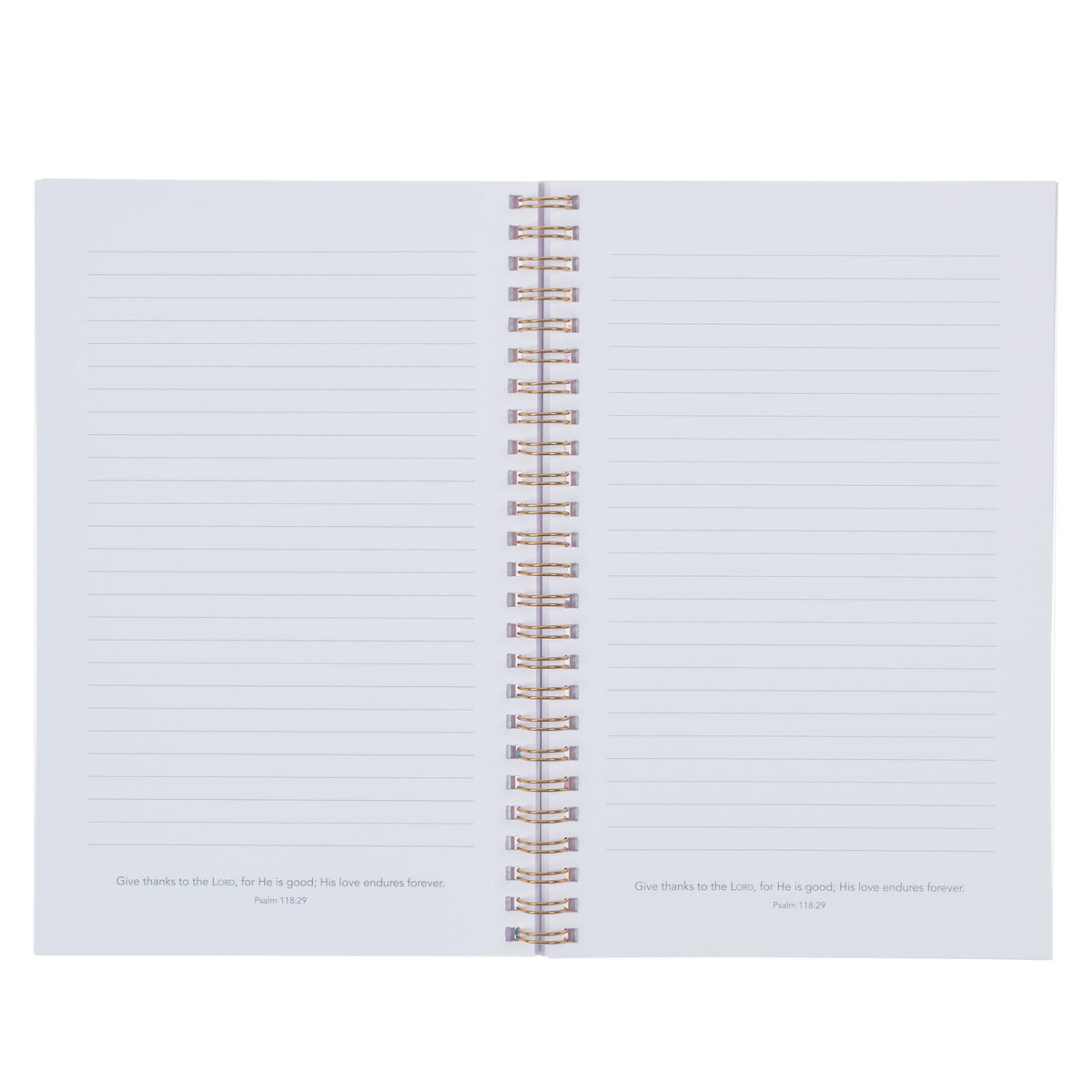 Goodness and Love Wildflower Spiral Notebook - Psalm 23:6