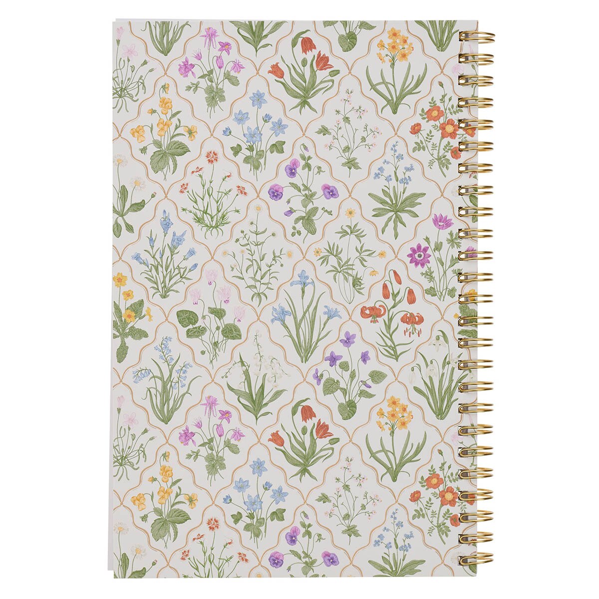 Sufficient Grace Taupe Meadow Soft Cover Spiral Notebook - 2 Corinthians 12:9