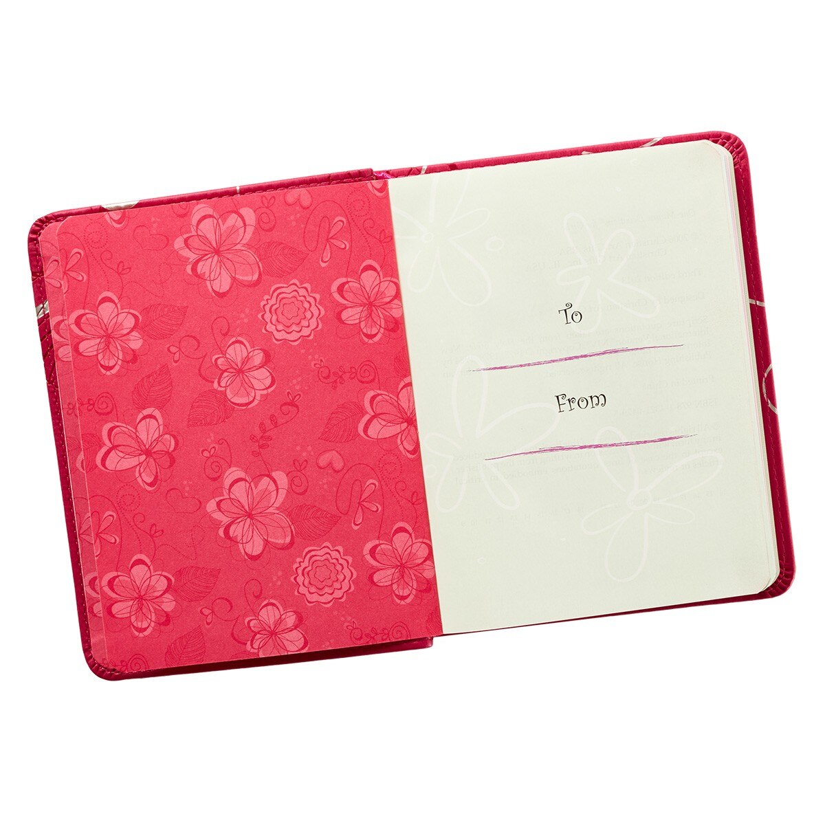 The One-Minute Devotions for Girls Pink Faux Leather Devotional