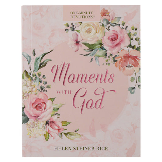 靈修書籍 - Moments with God Pink Softcover One-Minute Devotions