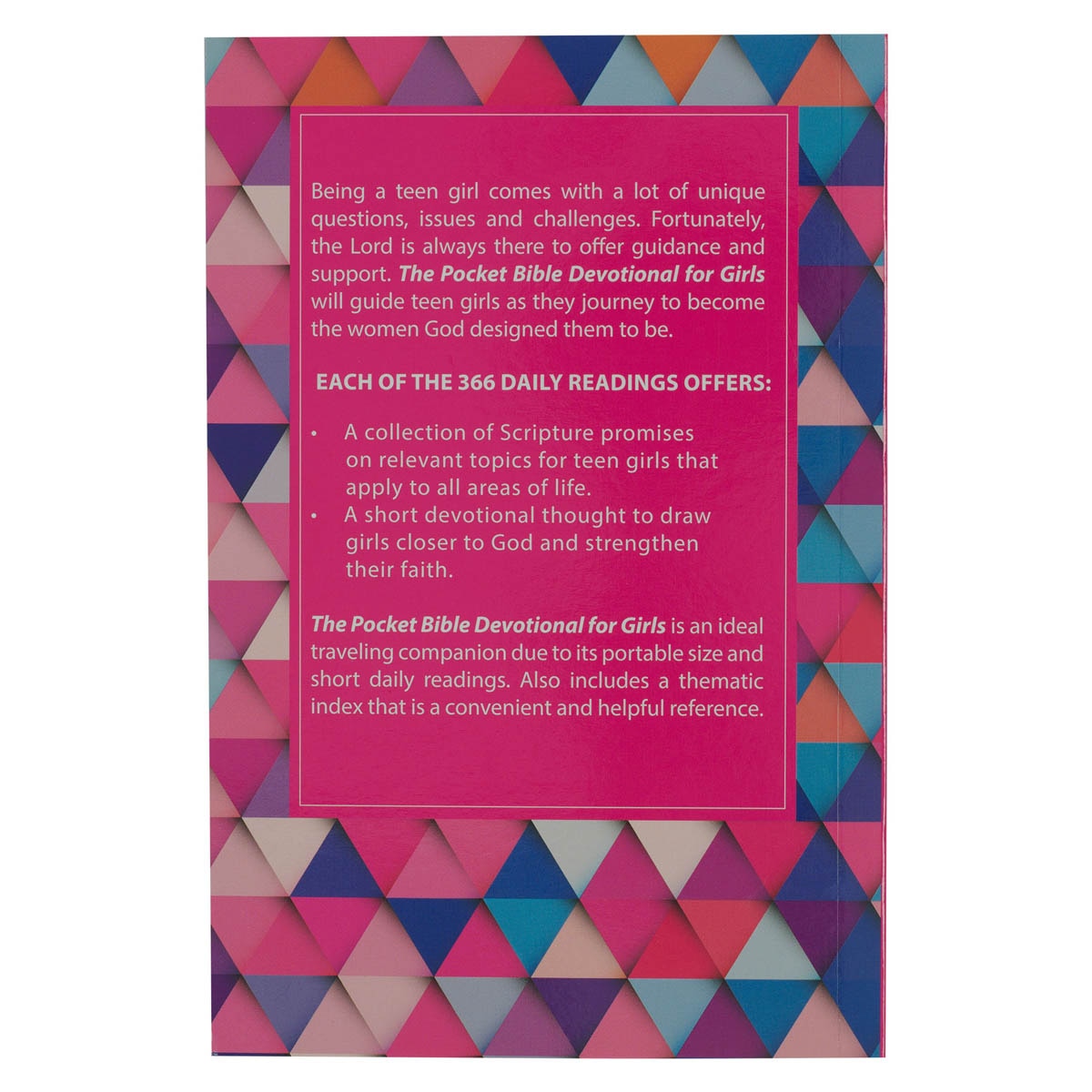 靈修書籍 - Pocket Bible Devotional for Girls in Pink Paperback Edition