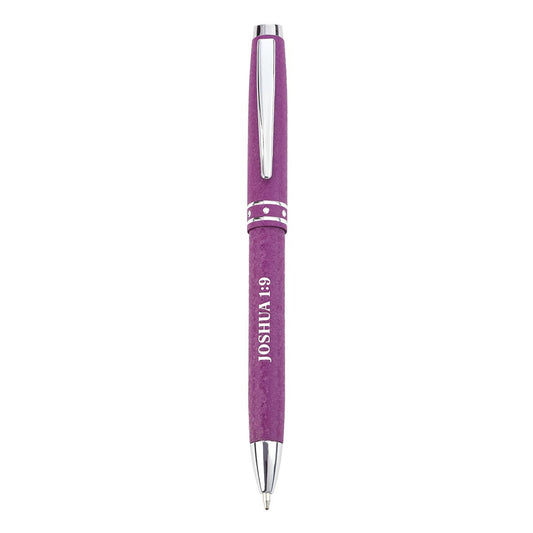 Strong &amp; Courageous Purple Gift Pen – Joshua 1:9