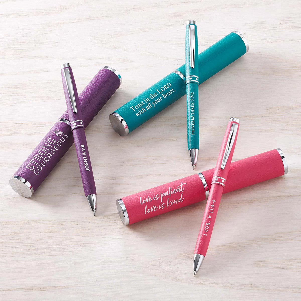 Trust In The Lord Teal Gift Pen – Proverbs 3:5