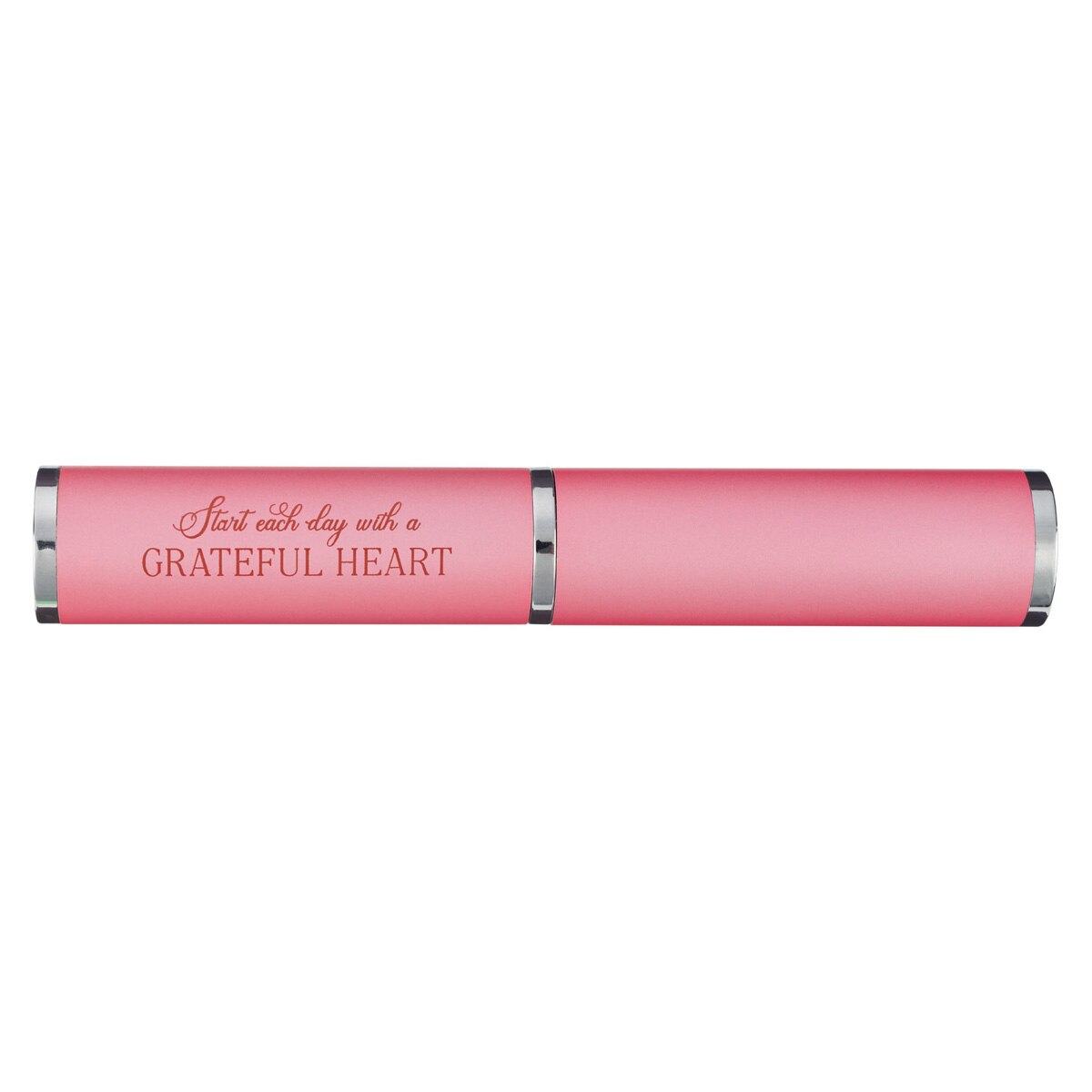 Pink Grateful Heart Stylish Pen and Case Gift Set - Image 2