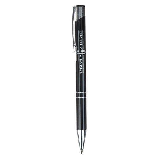 Man of God Black Gift Pen in Brown Prism Gift Box - 1 Timothy 6:11