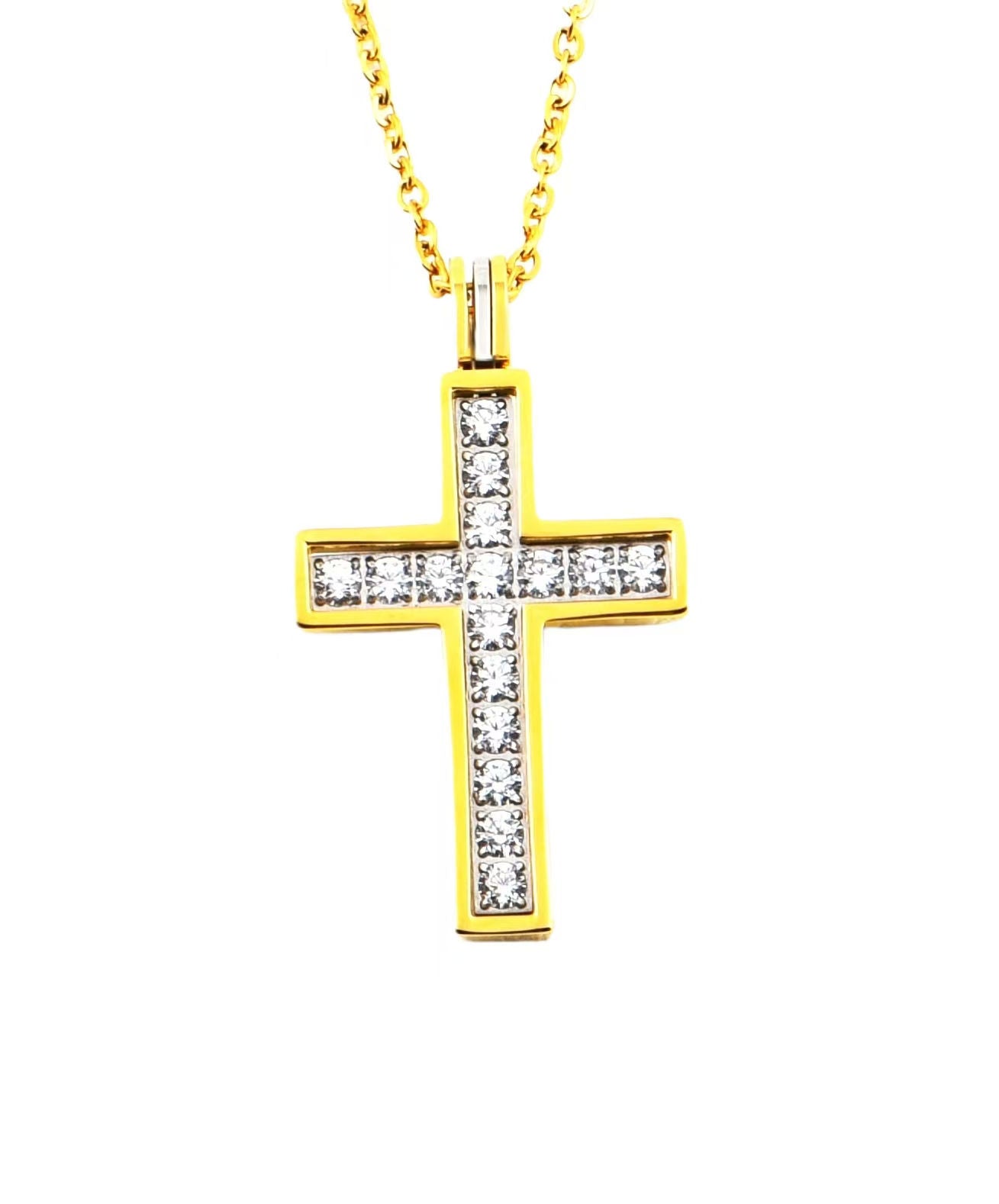 Double-color cross (fine steel)