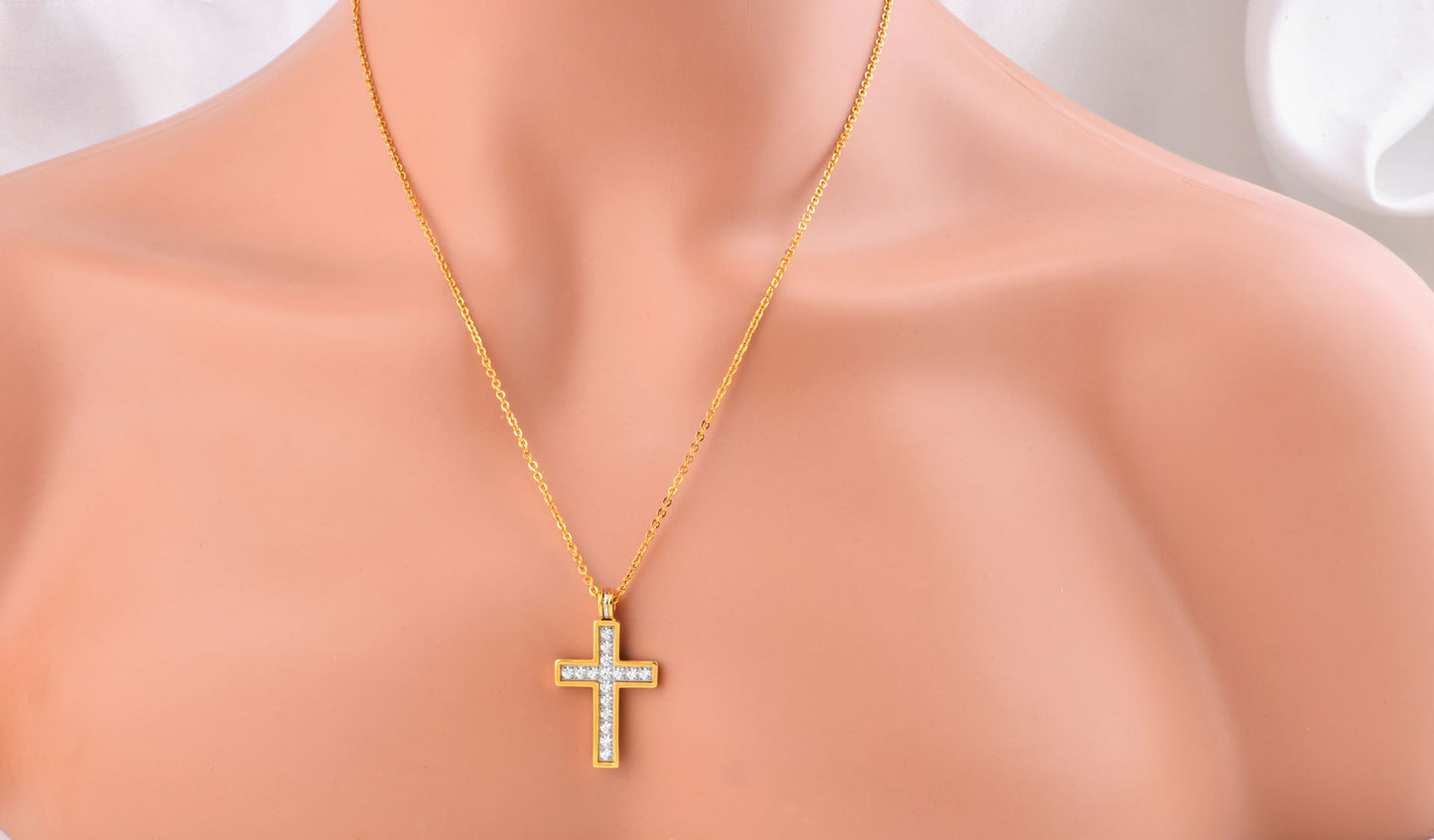 Double-color cross (fine steel)